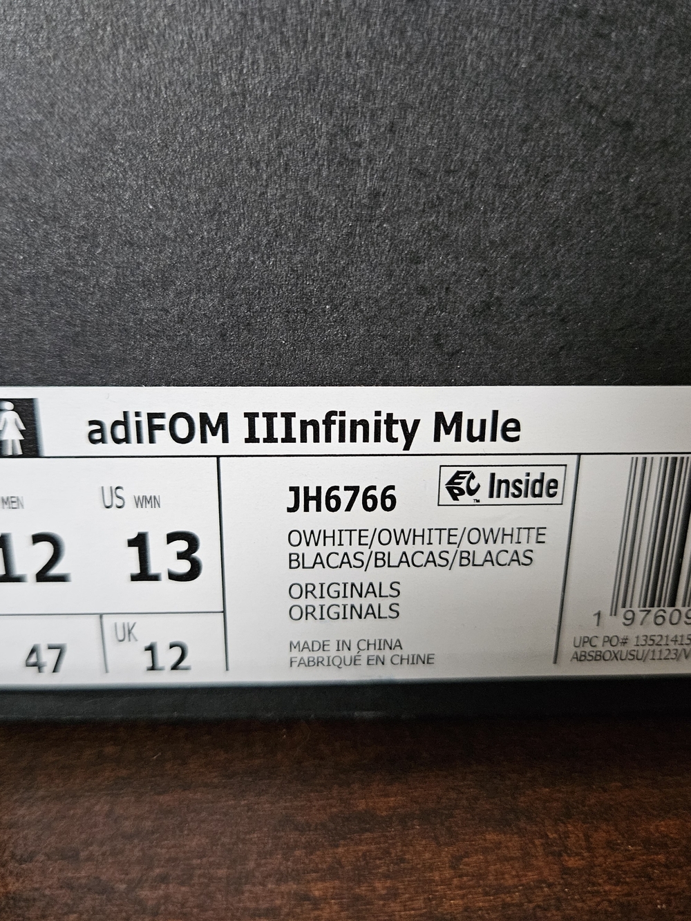 Mens Adidas adiFOM IIInfinity Mules - Picture 2 of 6